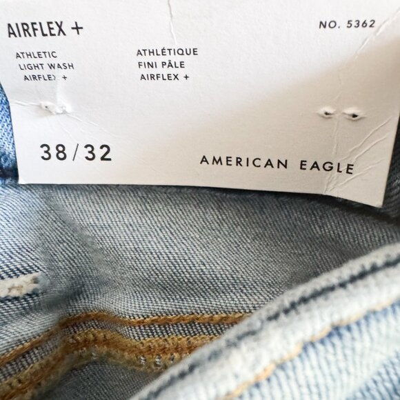 American Eagle Airflex Athletic Light Wash Jeans 38/32 NWT - Picture 7 of 10